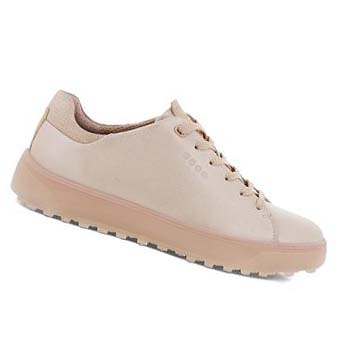 Chaussures de Golf Ecco Tray Laced Femme Rose | FR 134OKI